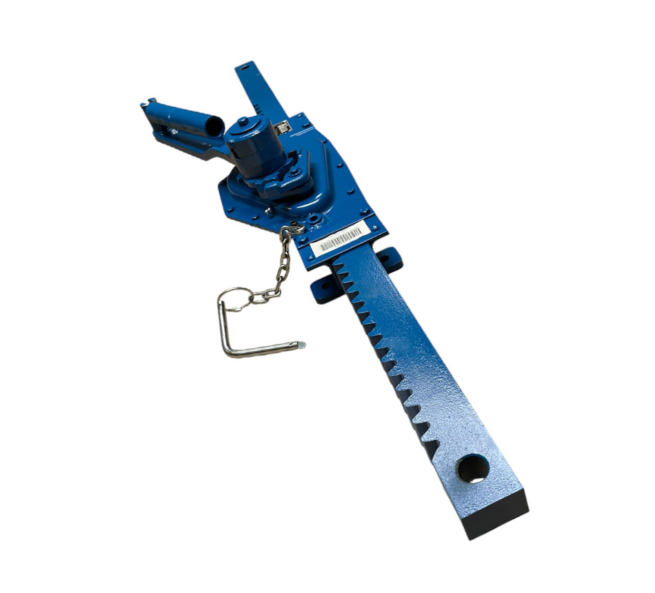 Containerwandwinde blau mit Stecker, Hubkraft 3t, Traglast 5t, Hub 800mm, mit Sicherungsstecker, zum anschrauben - ein Übersichtsbild. Artikelnummer 4570242
